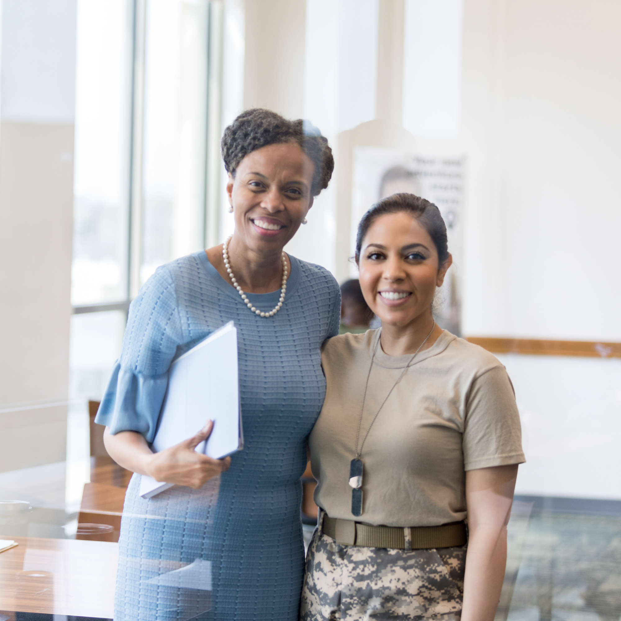Professional transitioning into civilian work.